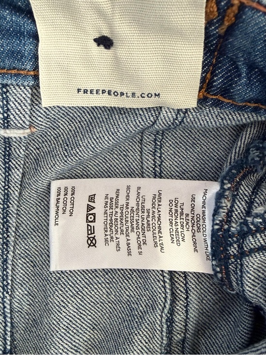 NWT Free People We The Free Palmer Tunnel Vision Baggy Relaxed Cuffed Jeans - Picture 8 of 8